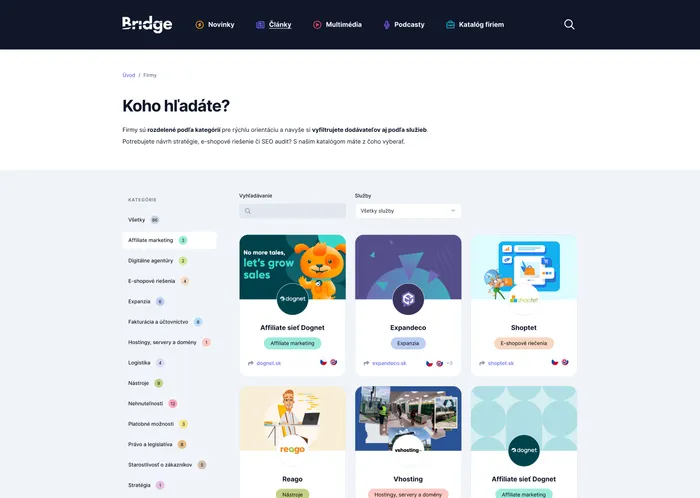 Ecommerce Bridge catalog