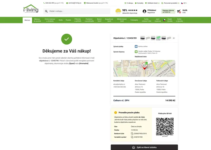 I-Living - Checkout summary