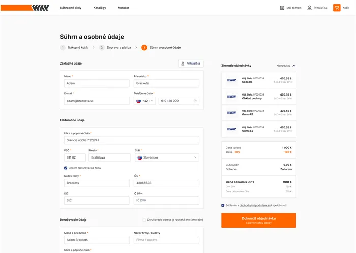 WAY Industries checkout