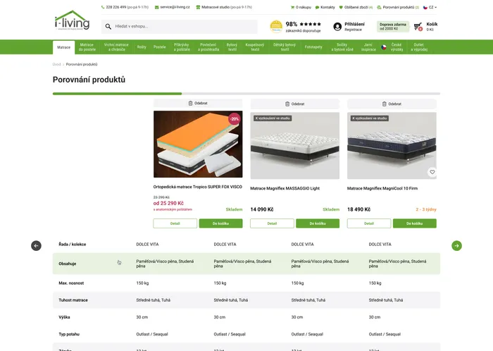 I-Living - Product comparer