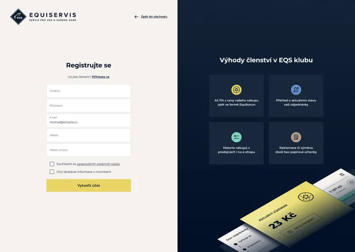 Registrácia do vernostného programu