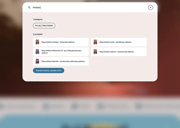 Marp homepage search